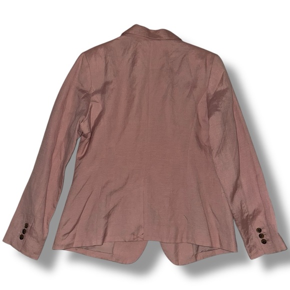 A New Day (Target) NWT Blazer Jacket Pink Linen Business Casual Chic Women’s 14 - Picture 4 of 16